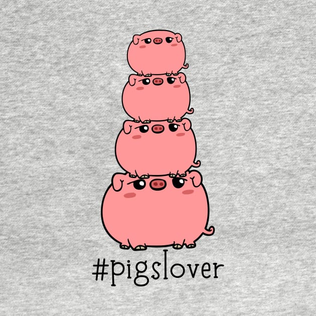 Pigs Lover Funny Pig Stack by DesignArchitect